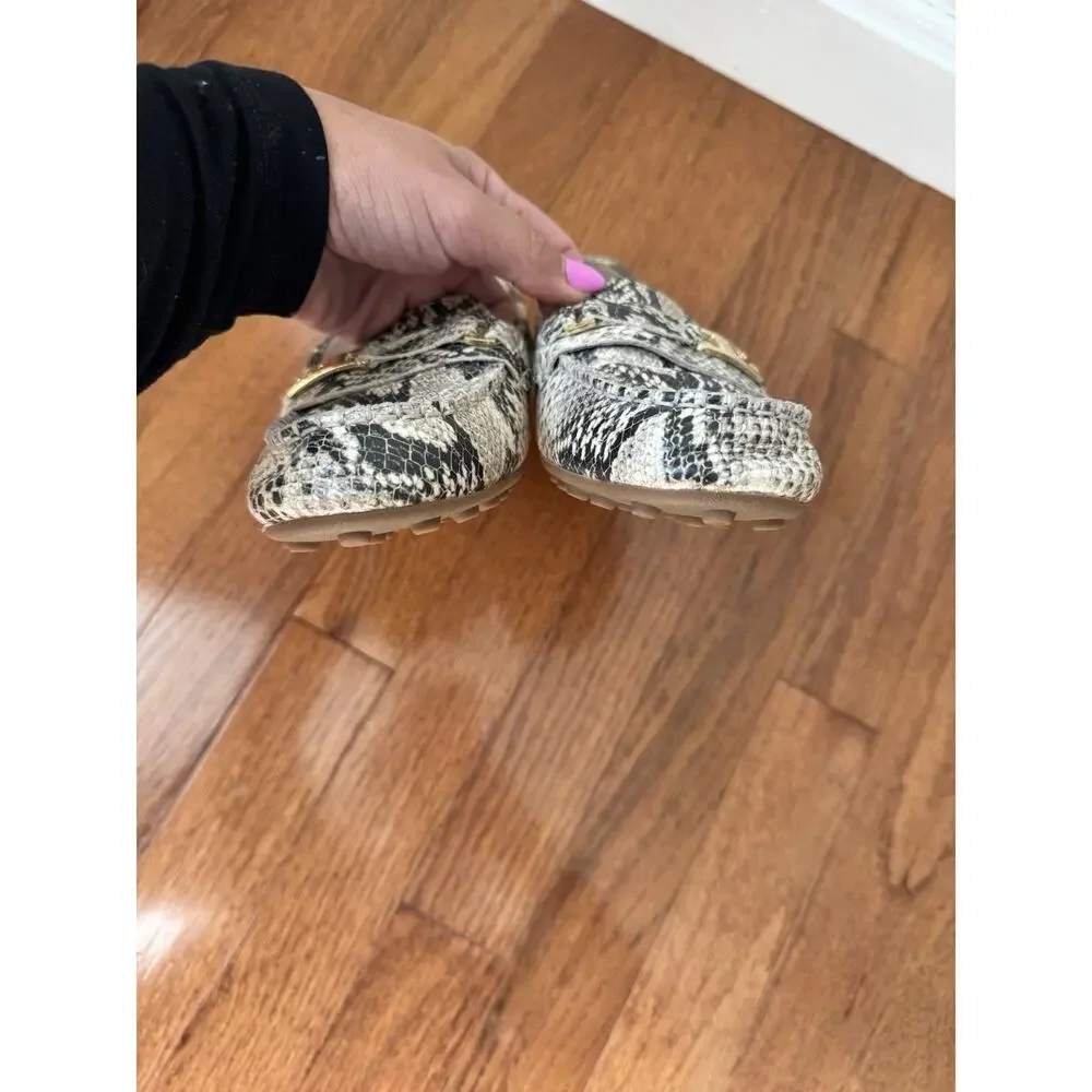 Cole Haan Women’s Snakeskin Driving Loafers Size 7.5